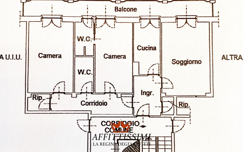 3 locali 2 bagni e box zona sempione