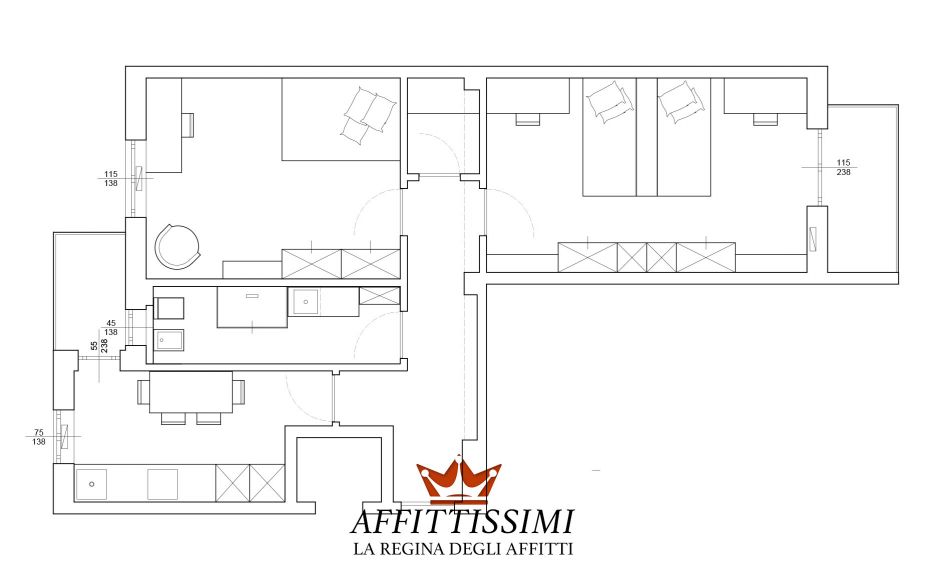 Appartamento ristrutturato a nuovo e mai abitato citta' studi.